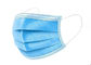 คลื่นสีฟ้าพอกหน้าทิ้ง PPE สำหรับ COVID-19 ที่มีขนาด 17.5 * 9.5 เซนติเมตร 50 ชิ้น / กล่องที่ใช้ในสถานที่ที่ไม่ใช่การแพทย์